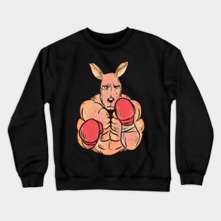 Funny Boxing T-Shirt Kangaroo MMA Boxer Gift Australia Crewneck Sweatshirt